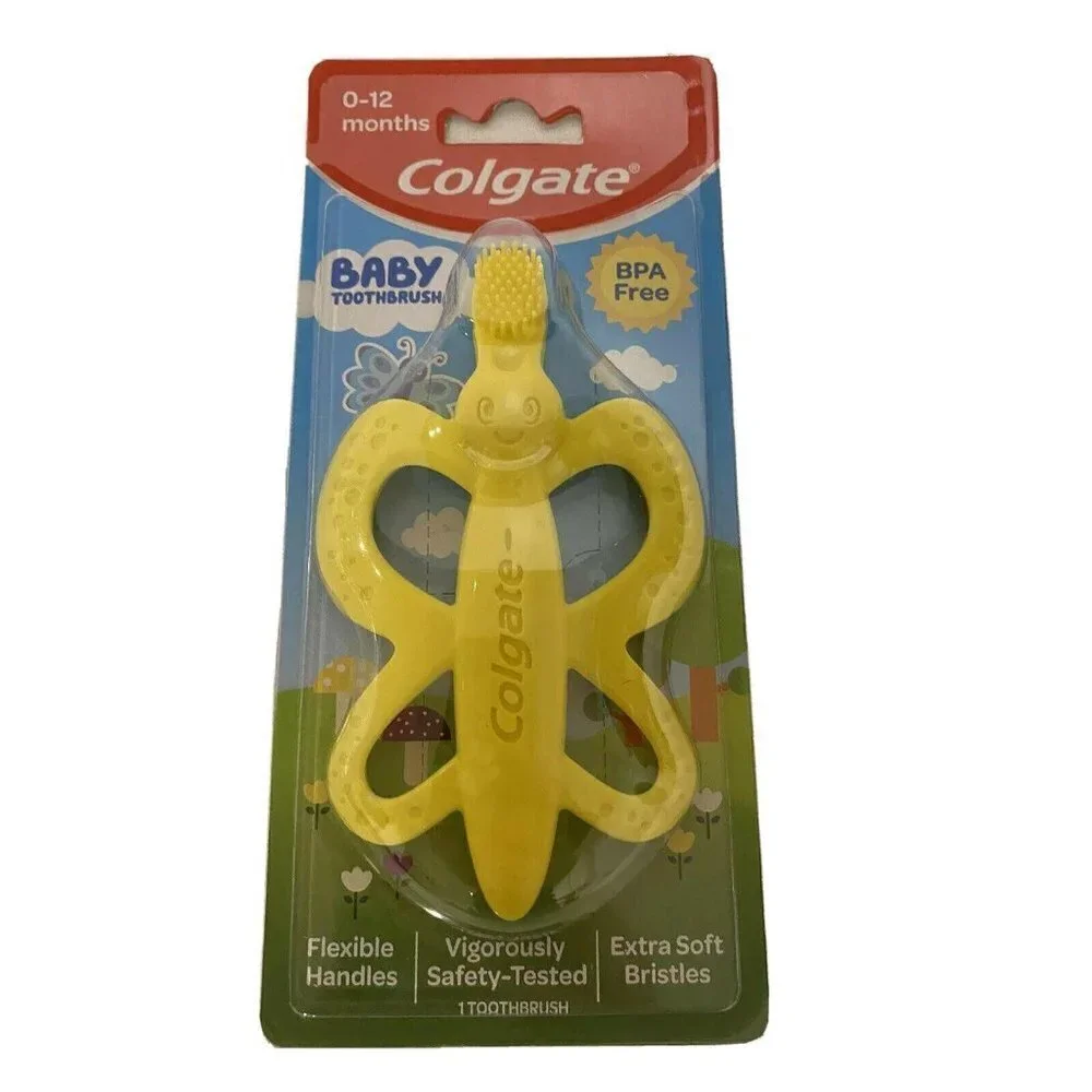 Colgate Baby Teething Toothbrush Infants 0 -12 mos Extra Soft Bristles BPA Free
